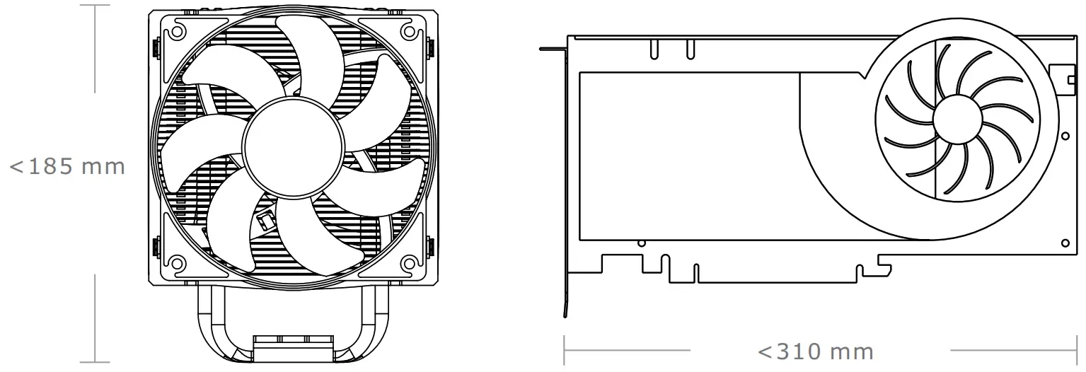 thermaltake Suppressor F51 Window E ATX Mid Tower Chassis - Dimension