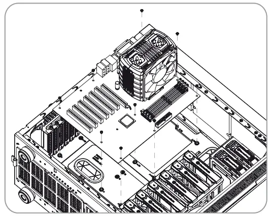 thermaltake Suppressor F51 Window E ATX Mid Tower Chassis - Motherboard Installation