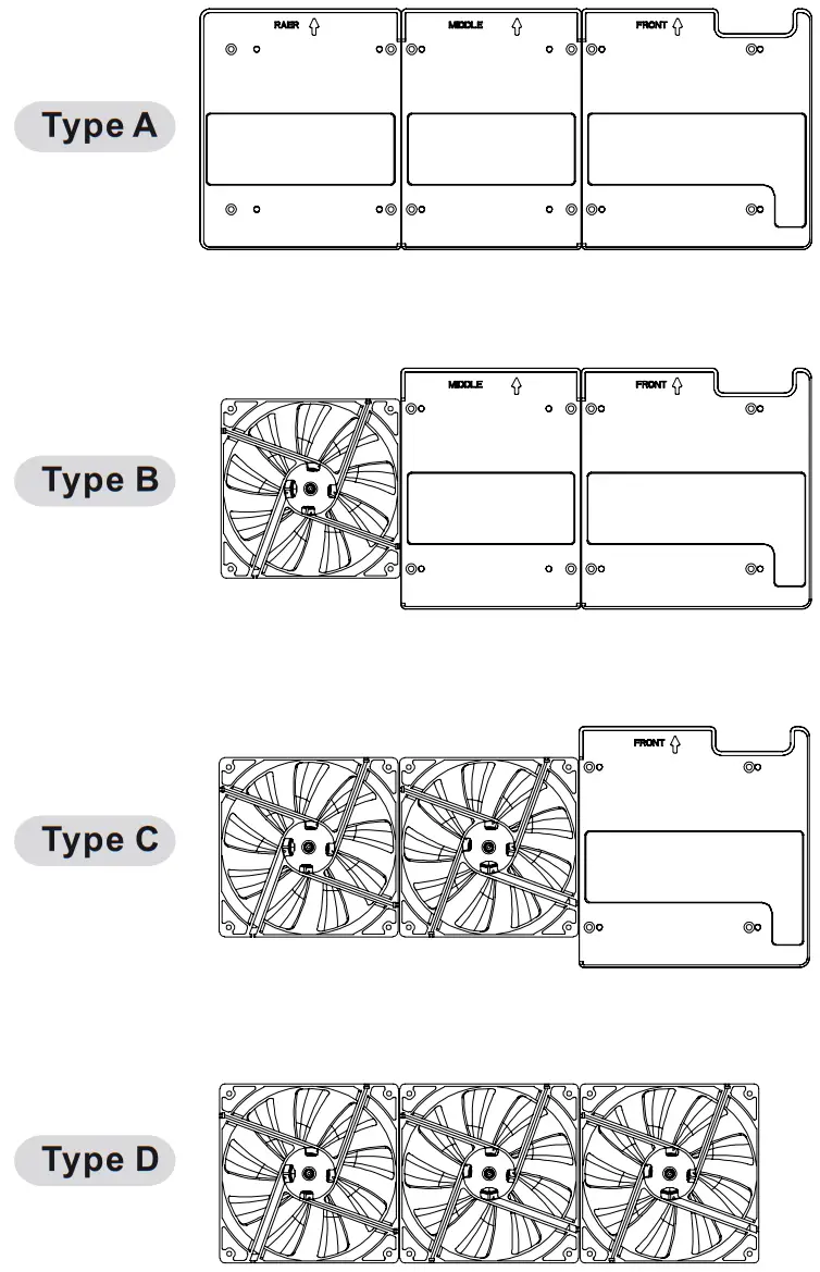thermaltake Suppressor F51 Window E ATX Mid Tower Chassis - lexible covers mounting
