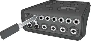 Figure 13. Connecting a flash drive to the T4S
