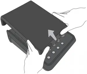 Figure 5. Removing and attaching the cover 1