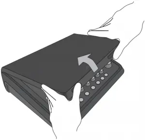 Figure 5. Removing and attaching the cover 3