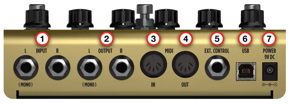 IK Multimedia X VIBE AmpliTube - Rear Panel