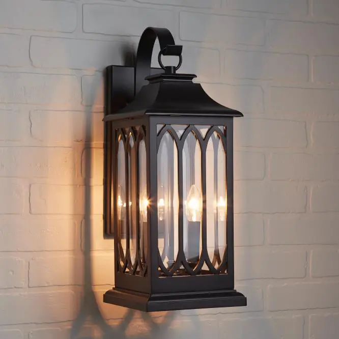 PARK HARBOR 440671 20 Inch Stonehouse 2 Light Outdoor Entrance Wall Sconce Light
