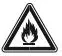 CombiSteel 7450.0550 Under Counter Stainless Steel Refrigerator User Manual - Caution Risk of Fire icon
