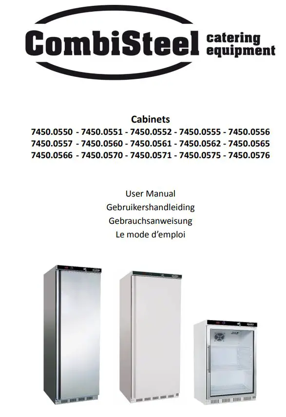 CombiSteel 7450.0550 Under Counter Stainless Steel Refrigerator User Manual