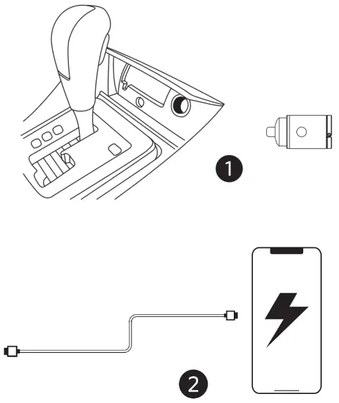 AUKEY CC A2 Car Charger 20W - Using the Car Changer