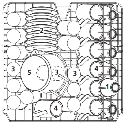 Respekta GSP60IBAV Fully integrated Dishwasher - Upper basket