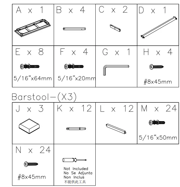 ASHLEY D717-223 Counter Height Table-FIG2