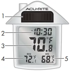 ACURITE 00797SBDI Solar Window Thermometer A1