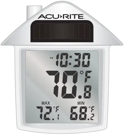 ACURITE 00797SBDI Solar Window Thermometer
