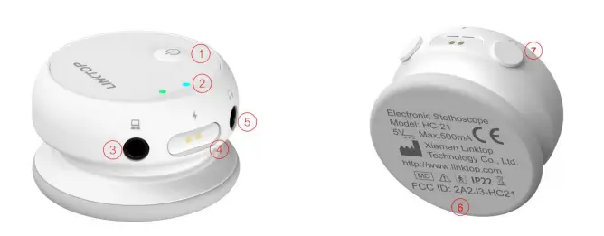LINKTOP-HC-21-Electronic-Stethoscope-FIG-2