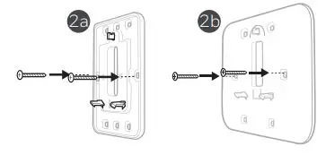 Honeywell Home TH6100AF2004 T6 Pro Hydronic Programmable Thermostat Installation Guide - Figure 2 a,b