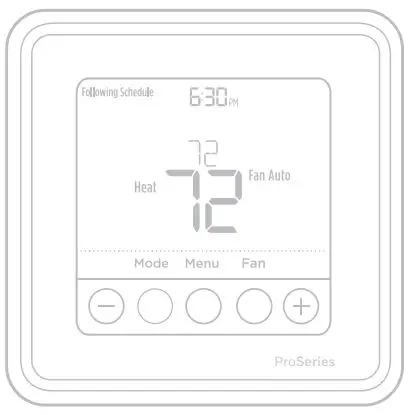 Honeywell Home TH6100AF2004 T6 Pro Hydronic Programmable Thermostat Installation Guide - Main Product