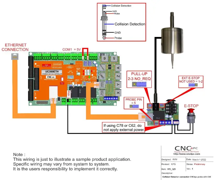 Collision Detection connection with probe