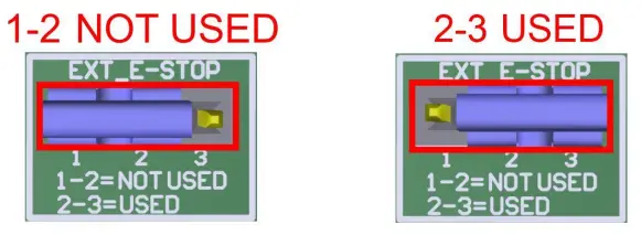 JUMPER EXTERNAL E-STOP