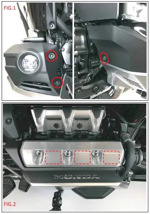 GOLDSTRIKE Valve Cover Set Honda Gold Wing - fig 1