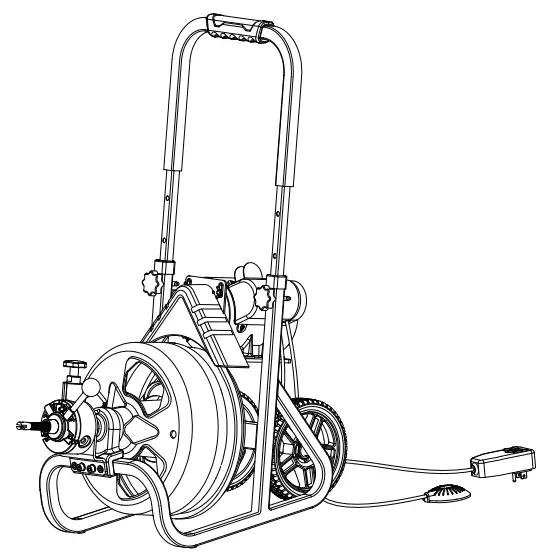 ENGiNDOT DCM01A 75Ft x 1 2 Inch Drain Cleaner Machine