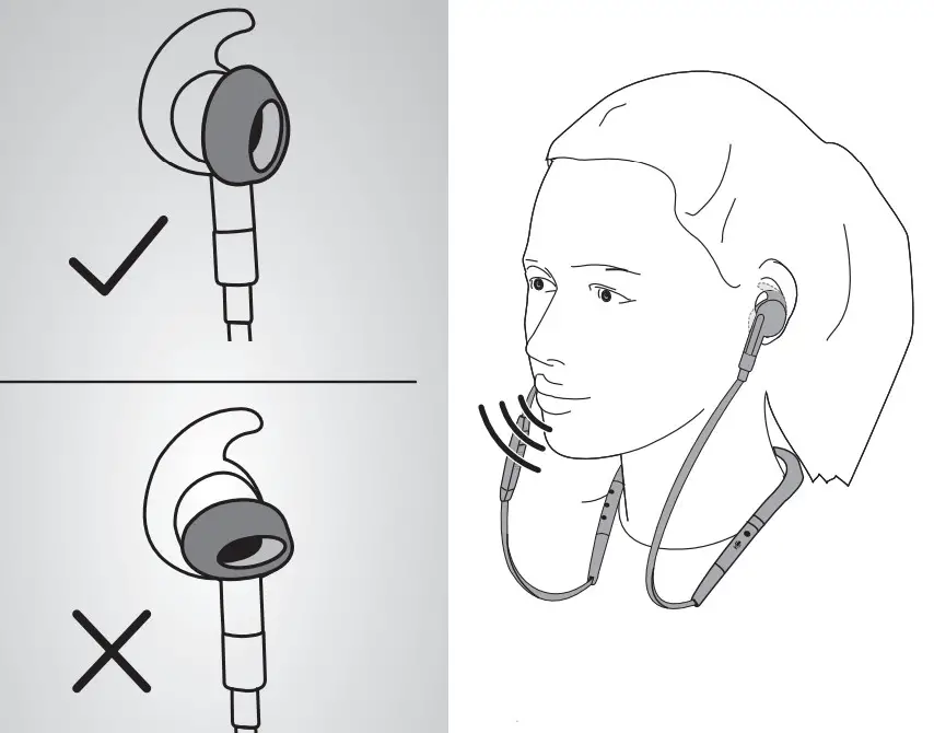 Jabra Evolve 75e Wireless Office Earbuds with Noise - EarWing 2