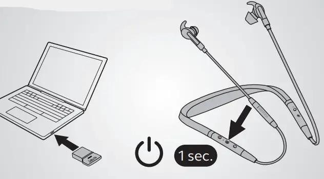 Jabra Evolve 75e Wireless Office Earbuds with Noise