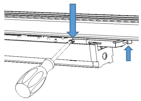 Dextra Ineal 46 CELLULAR - Rotate the two levers