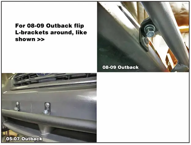 RALLY Subaru 2005-2009 Outback Car - slotted side mounted