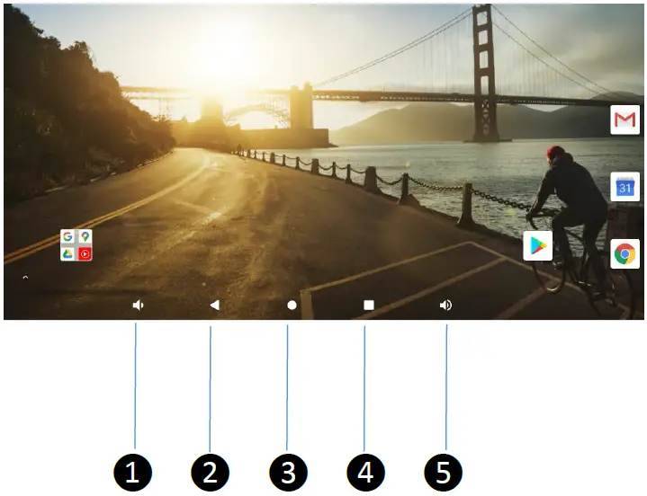 GENER8 GS60716 10.1 Inch Android Go 8.1 Tablet HOME SCREEN