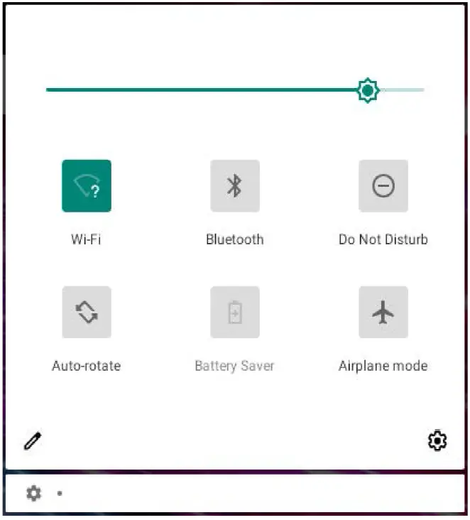 GENER8 GS60716 10.1 Inch Android Go 8.1 Tablet Quick Settings