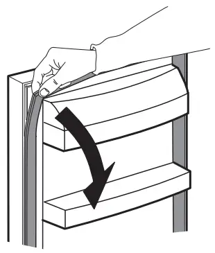IKEA FULLGORA 500 Freestanding Stainless Steel Fridge - The push in gasket