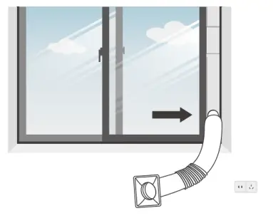 PREM-I-AIR EH1924 12,000BTU Mobile Portable Local Air Conditioner with Remote Control and Timer - EXHAUST4