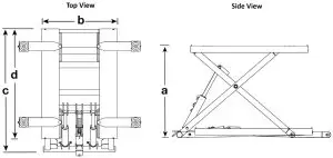 BendPak MD-6XP Portable Mid-Rise Scissor -- Rise Scji