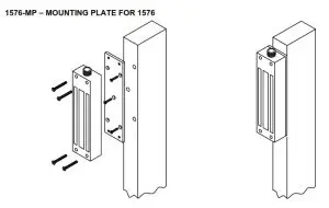 SDC EMLOCK 1575-1576-MOUNTING PLATE FOR 1576