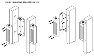 SDC EMLOCK 1575-1576-OUNTING BRACKET FOR 1576