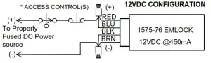 SDC EMLOCK 1575-1576-WIRING DETAILS