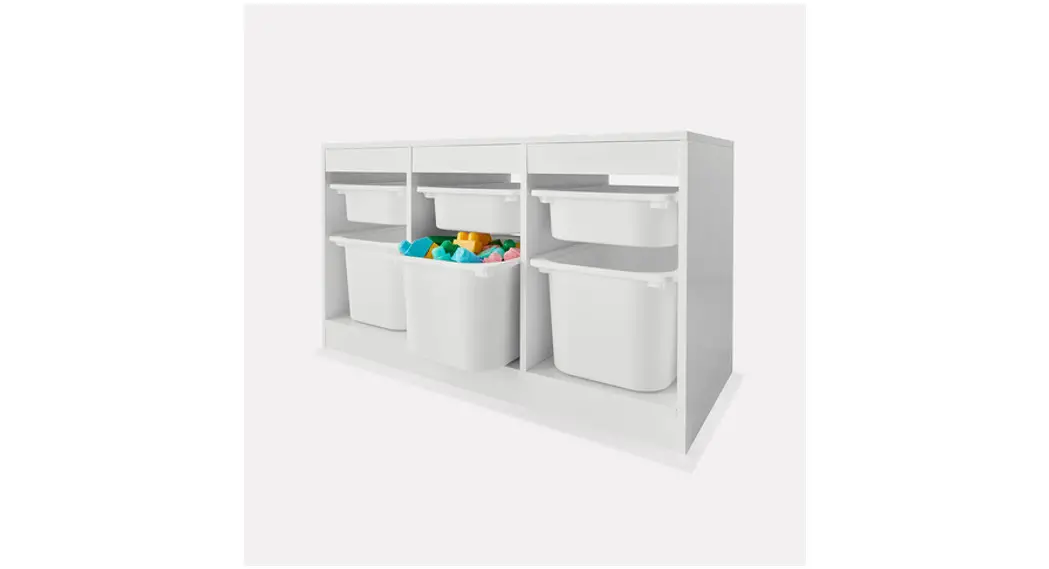 Kmart Storage Unit With 6 Tubs White 43039371 Instruction Manual