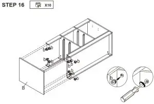 Kmart Storage Unit with 6 Tubs White 43039371 - fig 18