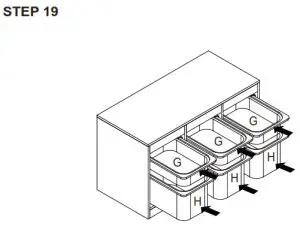 Kmart Storage Unit with 6 Tubs White 43039371 - fig 21