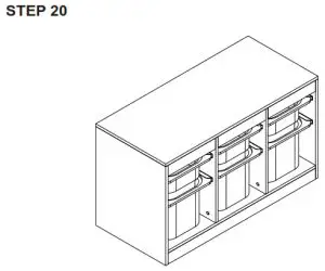 Kmart Storage Unit with 6 Tubs White 43039371 - fig 22