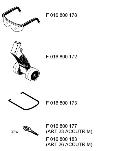 BOCH ART 23 Accutrim battery 230mm - Accessories