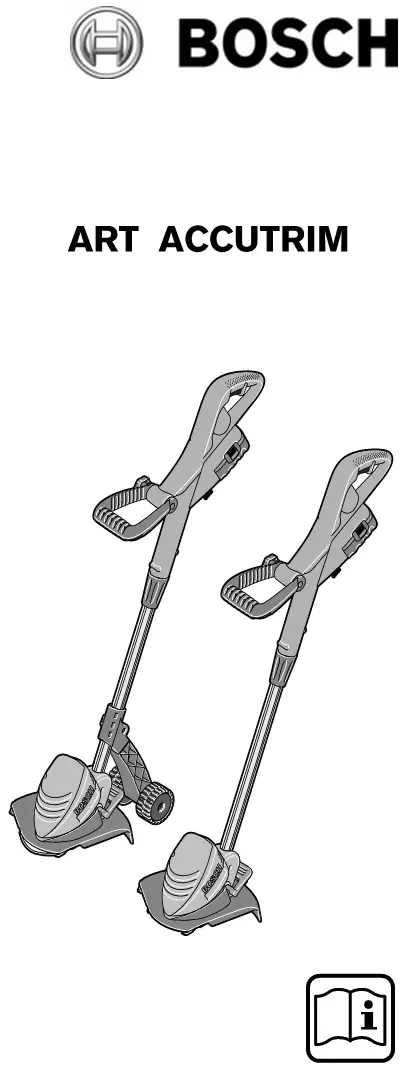 BOCH ART 23 Accutrim battery 230mm Instructions