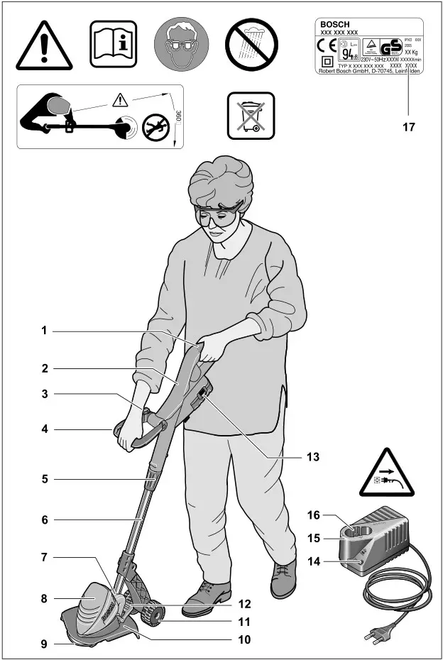 BOCH ART 23 Accutrim battery 230mm - Overview