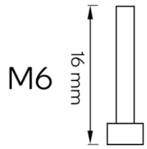 M6 stand base screw