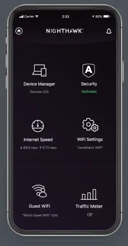 Netgear Nighthawk Tri-Band Mesh WiFi 6 System Model MK83 - PHONE 3