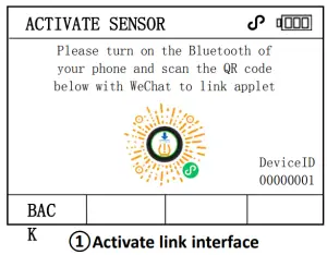 Activate sensor