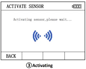 Activate sensor