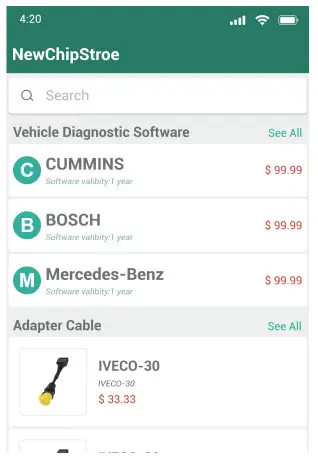Shenzhen New Chip Intelligence HDT101 HD DIAG - hd diag device