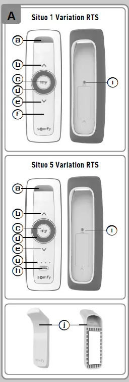 sOmfy RCSSV1 Situo 1 Variation RTS Motorised Blind Accessory 1
