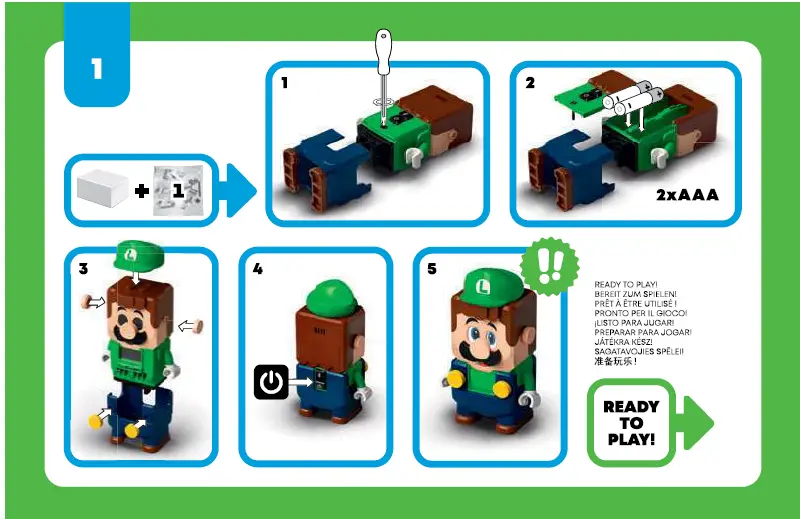 LEGO 71387 Super Mario Adventure with Luigi Starter Course FIG 1