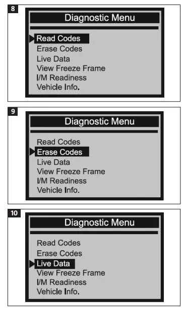 MEEC TOOLS 014145 OBD-II-EOBD+CAN Fault Code Reader 4