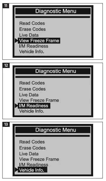 MEEC TOOLS 014145 OBD-II-EOBD+CAN Fault Code Reader 5
